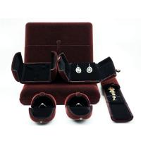 boîtes à bijoux en velours, velours de coton, durable & bijoux de mode & styles différents pour le choix, Vendu par PC