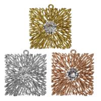 Cubic Zirconia Brass Pendants, plated, with cubic zirconia Approx 1.5mm 
