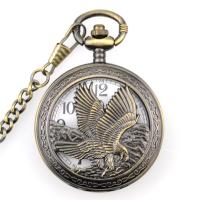Zinc Alloy Watch Necklace, Chinese movement, antique bronze color plated, waterproofless & Unisex Approx 14.77 Inch 