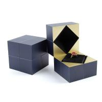Jewelry Gift Box, Plastic, with Velveteen,  Square, portable & durable & deformable 