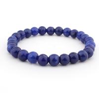 Naturelle Lapis Lazuli Bracelet, Rond, bijoux de mode & unisexe, 8mm Environ 7-9 pouce, Vendu par brin