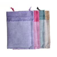 Linen Jewelry Pouches Bags, portable & durable & mixed 