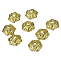 Brass Bead Cap, Flower, golden Approx 2mm 