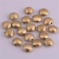 Brass Jewelry Beads, brushed, original color, 11mm Approx 1mm 