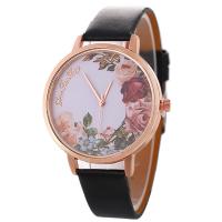 Women Wrist Watch, Stainless Steel, with PU Leather, Adjustable & for woman 