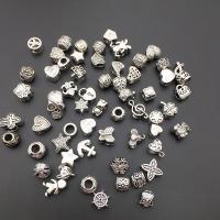 Zinc Alloy Jewelry Beads, plated, fashion jewelry & DIY & mixed, silver color 