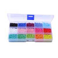 Opaque Lustrous Glass Seed Beads, Round, stoving varnish, fashion jewelry & DIY, mixed colors, 3mm Approx 0.3mm, Approx 