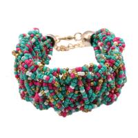 Seedbead Bracelet, with Zinc Alloy, plated, fashion jewelry & for woman 