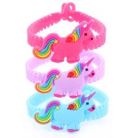 Silicone Bracelet, plated, fashion jewelry & for children 195mm 