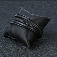 Leder Armband, mit Titanstahl, plattiert, Vintage & mehrschichtig & für den Menschen, schwarz, 220x1mm, Länge:220 Millimeter, verkauft von PC