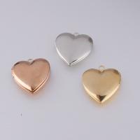 Stainless Steel Locket Pendant , Heart, polished Approx 2mm 
