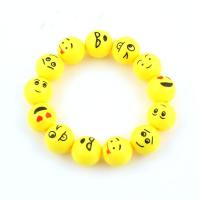 Resin Bracelets, plated, fashion jewelry & Unisex, yellow, 10mm .5 Inch 