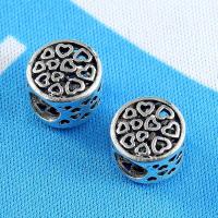 Zinc Alloy Jewelry Beads, plated, DIY, silver color, 11*9mm 