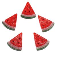 Fruit Resin Cabochon, Watermelon, fashion jewelry & DIY, red Approx 