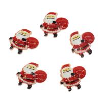 Resin Cabochon, Santa Claus, fashion jewelry & DIY, red Approx 