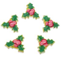 Resin Cabochon, Christmas Design & fashion jewelry & DIY, green Approx 