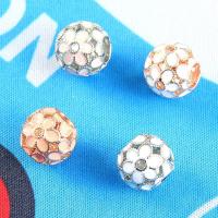 Enamel Zinc Alloy Beads, plated, DIY 13*11mm 