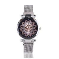 Women Wrist Watch, Zinc Alloy, with Glass, plated, Adjustable & for woman & with rhinestone .6 Inch 