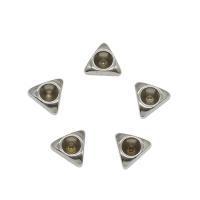 support de cabochon en acier inoxydable, Acier inoxydable 304, triangle, couleur originale Diamètre inté Environ 3.5mm Vendu par sac
