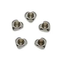 Stainless Steel Cabochon Setting, 304 Stainless Steel, Heart, original color Inner Approx 4mm 