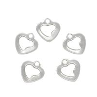 Stainless Steel Heart Pendants, 304 Stainless Steel, original color Approx 1.4mm 