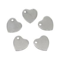 Stainless Steel Heart Pendants, 304 Stainless Steel, original color Approx 1.6mm 