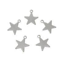 Stainless Steel Star Pendant, 304 Stainless Steel original color Approx 1.4mm 