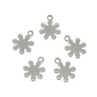 Stainless Steel Flower Pendant, 304 Stainless Steel, original color Approx 1.4mm 