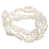 Keshi Cultured Freshwater Pearl Beads, natural, white - Approx 0.8mm 