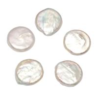 No Hole Cultured Freshwater Pearl Beads, natural, white, 16-17mm 