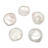 Perlas Freshwater sin Agujero, Perlas cultivadas de agua dulce, natural, diverso tamaño para la opción, Blanco, Vendido por UD