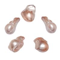 No Hole Cultured Freshwater Pearl Beads, natural 15-18mm 