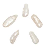No Hole Cultured Freshwater Pearl Beads, natural, white - 