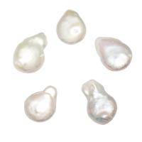 No Hole Cultured Freshwater Pearl Beads, natural, white, 16-18mm 