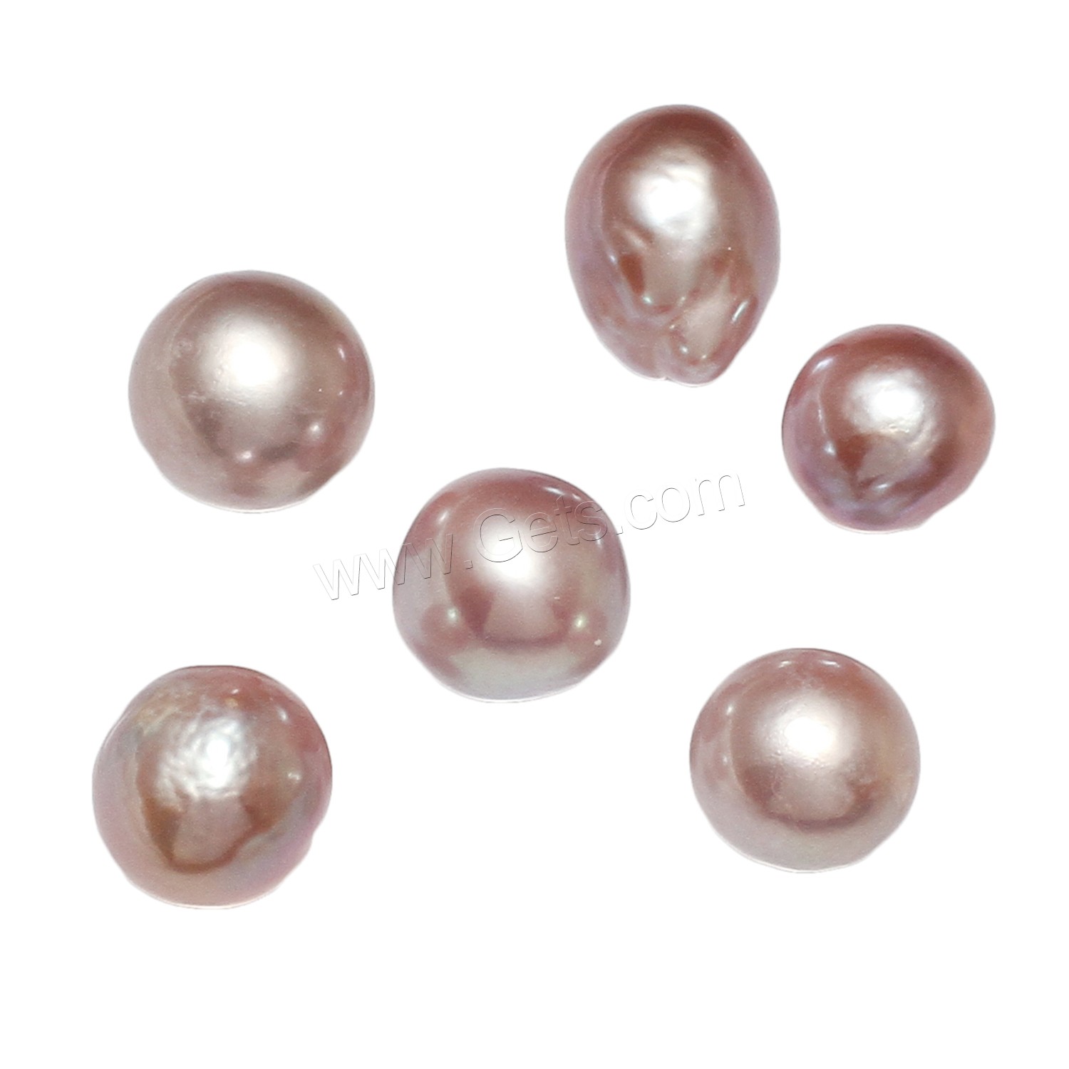 No Hole Cultured Freshwater Pearl Beads, natural, different size for choice, more colors for choice, 10PCs/Bag, Sold By Bag
