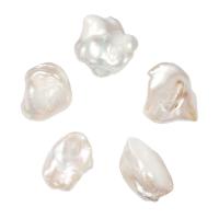 No Hole Cultured Freshwater Pearl Beads, natural white 