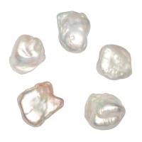 No Hole Cultured Freshwater Pearl Beads, natural 