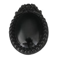 Colgantes de obsidiana negra, Joyería & Bricolaje, Negro, 34x49x12.5mm, agujero:aproximado 1mm, Vendido por UD