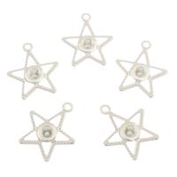 Monture de pendentif en acier inoxydable, étoile, couleur originale Environ 2.7mm, Diamètre inté Environ 5mm Vendu par sac