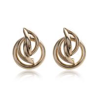 Iron Stud Earring, fashion jewelry & for woman & hollow 