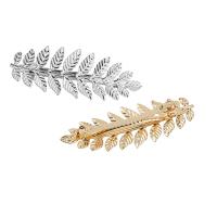 Hair Barrettes, Iron, Leaf, plated, fashion jewelry & for woman 