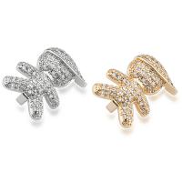 Cubic Zirconia Micro Pave Brass Connector, Boy, DIY & micro pave cubic zirconia 