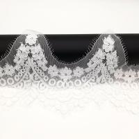 Lace Trim & Ribbon, Polyamide, with Lace, hollow, white 
