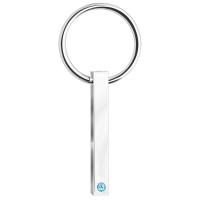 Edelstahl Schlüssel Verschluss, plattiert, Modeschmuck & unisex & mit Strass, keine, 5*40mm, 2PCs/Tasche, verkauft von Tasche