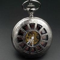 Pocket Watch, Zinc Alloy, with Plastic, Chinese movement, plated, waterproofless & for man Approx 19 Inch 