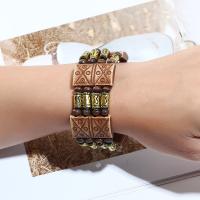 Wood Bangle, plated, fashion jewelry & Unisex, brown 
