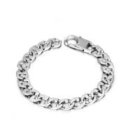 Titanium Steel Bracelet, polished, fashion jewelry & for man, 8.8mm 