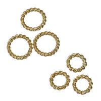 Связывания кольцо-латуни, Латунь, плакирован золотом, разный размер для выбора, продается PC