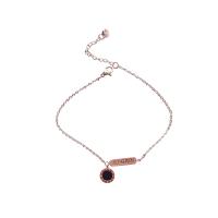 Stainless Steel Anklet, fashion jewelry & for woman & double-sided, 22cm,0.8cmx2cm 