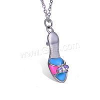 Stainless Steel Shoes Pendant, fashion jewelry & enamel 